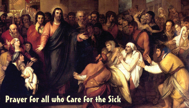 Prayer for All Those Who Care for the Sick Holy Card